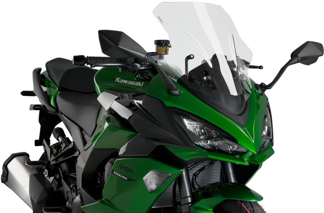 Puig Racing Windscreen Kawasaki Ninja 1000 2011-2024, 1100SX 2025, Z1000SX 2011-2019 - Adventure Parts