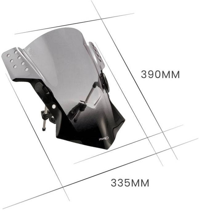 Puig Rafale Windscreen Kawasaki Z300 2015-2017, Z400 2019-2024 - Adventure Parts