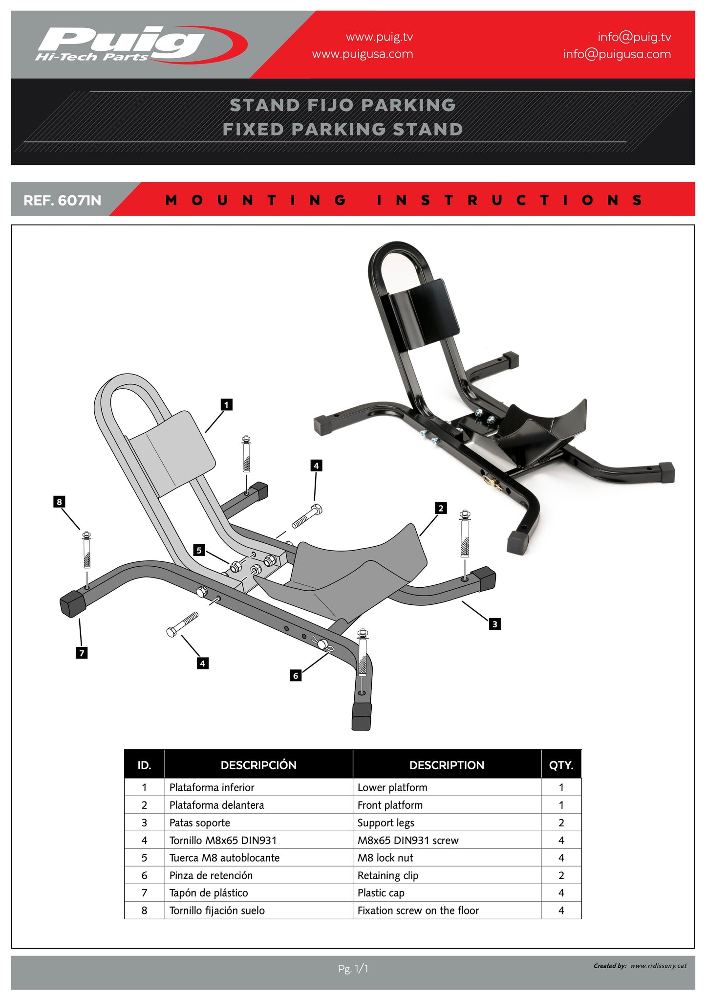 Puig New Stand Wheel Lock
