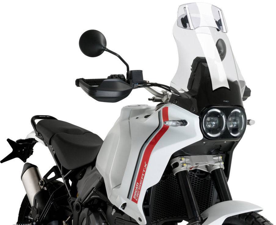 Puig Touring Windscreen w/ Visor Ducati Desert X 2022-2025 - Adventure Parts