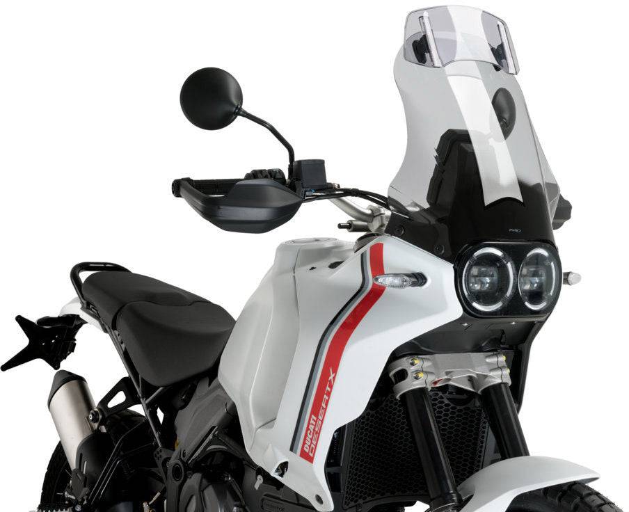 Puig Touring Windscreen w/ Visor Ducati Desert X 2022-2025 - Adventure Parts