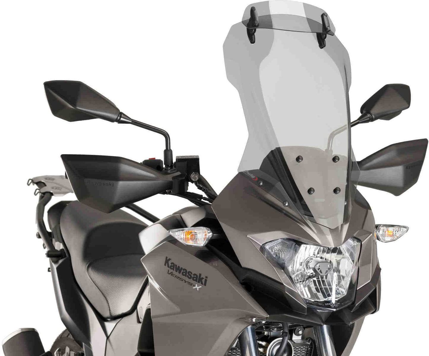 Puig Touring Windscreen w/ Visor Kawasaki Versys-X 300 2017-2023 - Adventure Parts