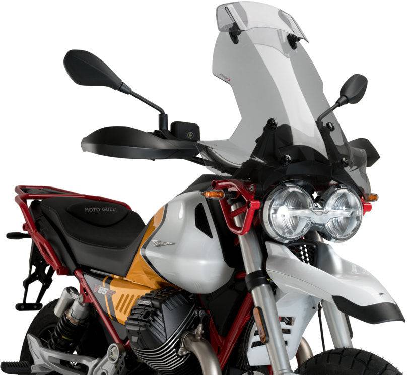 Puig Touring Windscreen w/ Visor Moto Guzzi V85 TT 850 2019-2023 - Adventure Parts