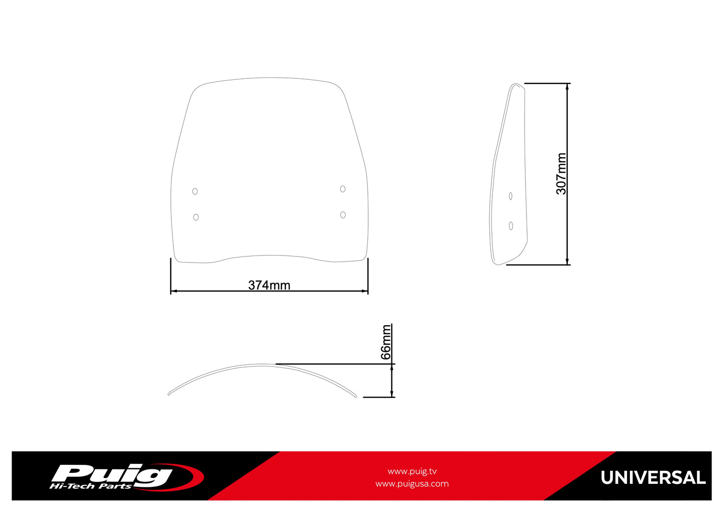 Puig Trafic Windscreen Vespa Primavera 125 2014-2025