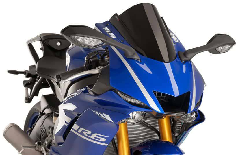 Puig Z-Racing Windscreen Yamaha YZF-R6 2017-2020, R6 Race 2022-2025 - Adventure Parts