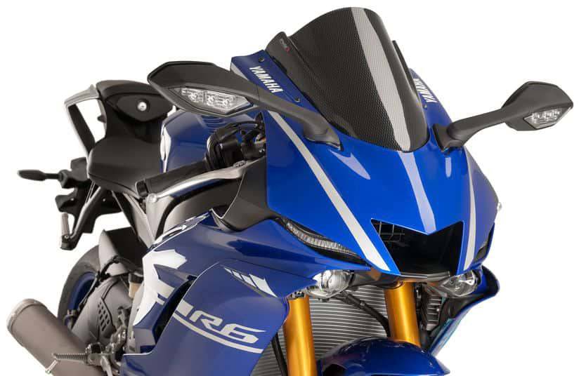 Puig Z-Racing Windscreen Yamaha YZF-R6 2017-2020, R6 Race 2022-2025 - Adventure Parts
