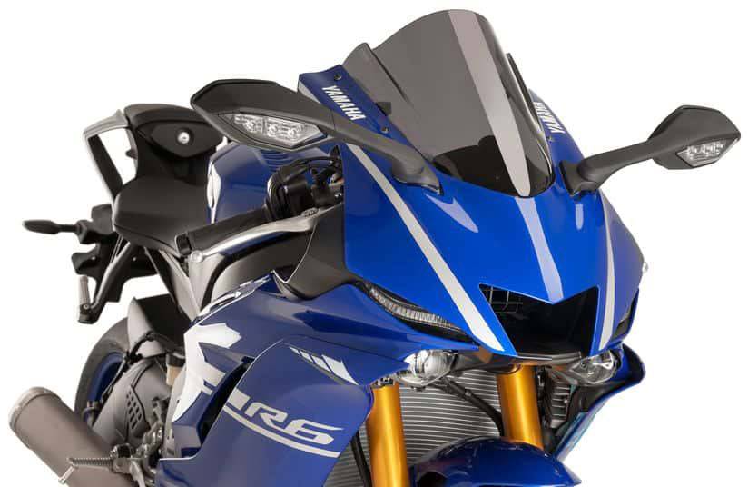 Puig Z-Racing Windscreen Yamaha YZF-R6 2017-2020, R6 Race 2022-2025 - Adventure Parts