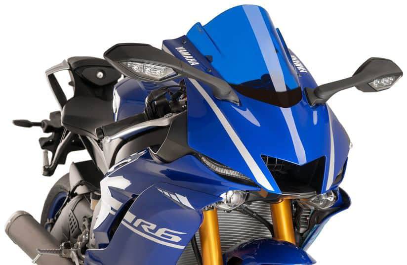Puig Z-Racing Windscreen Yamaha YZF-R6 2017-2020, R6 Race 2022-2025 - Adventure Parts