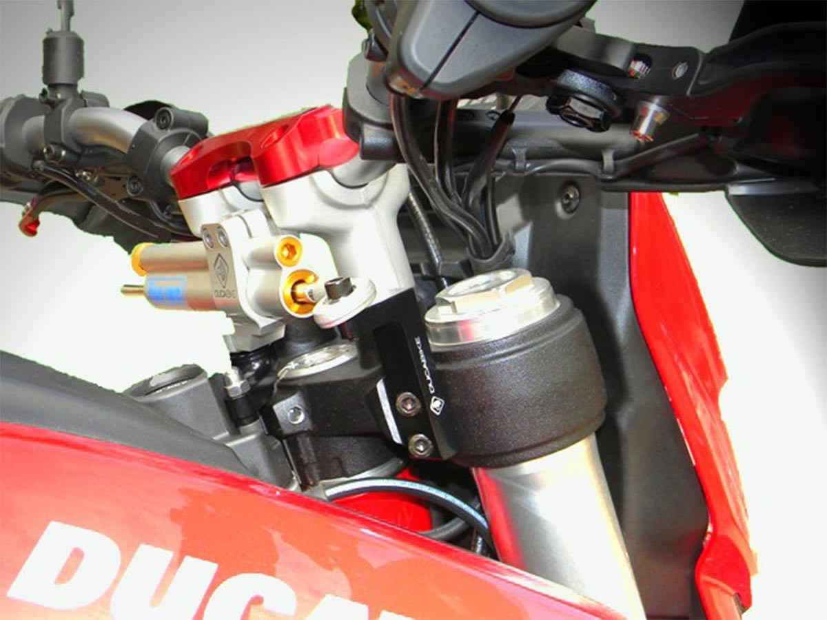 DBK Steering Damper Kit Mount Ducati Hypermotard 2013-2018 - Adventure Parts