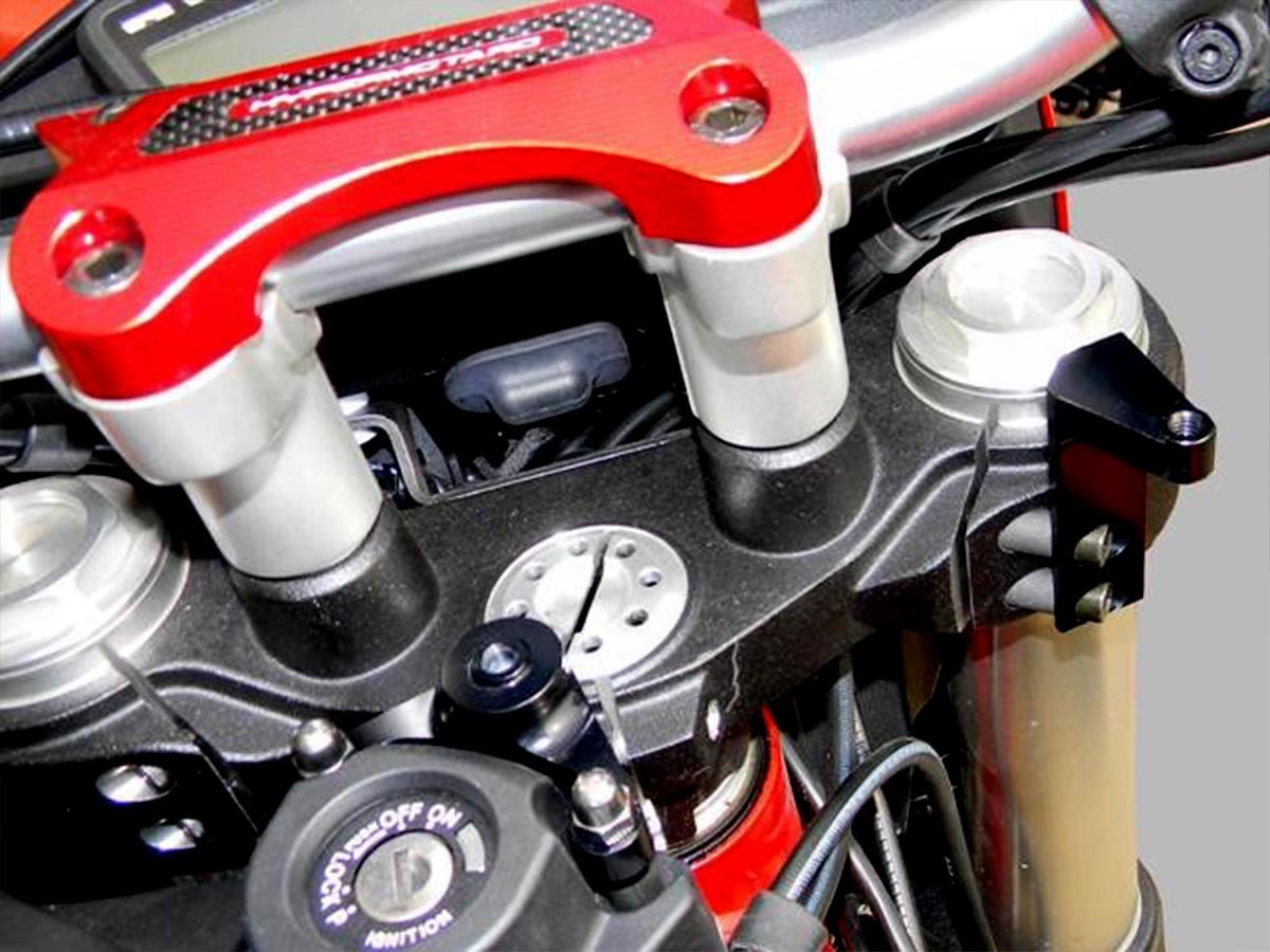 DBK Steering Damper Kit Mount Ducati Hypermotard 2013-2018 - Adventure Parts
