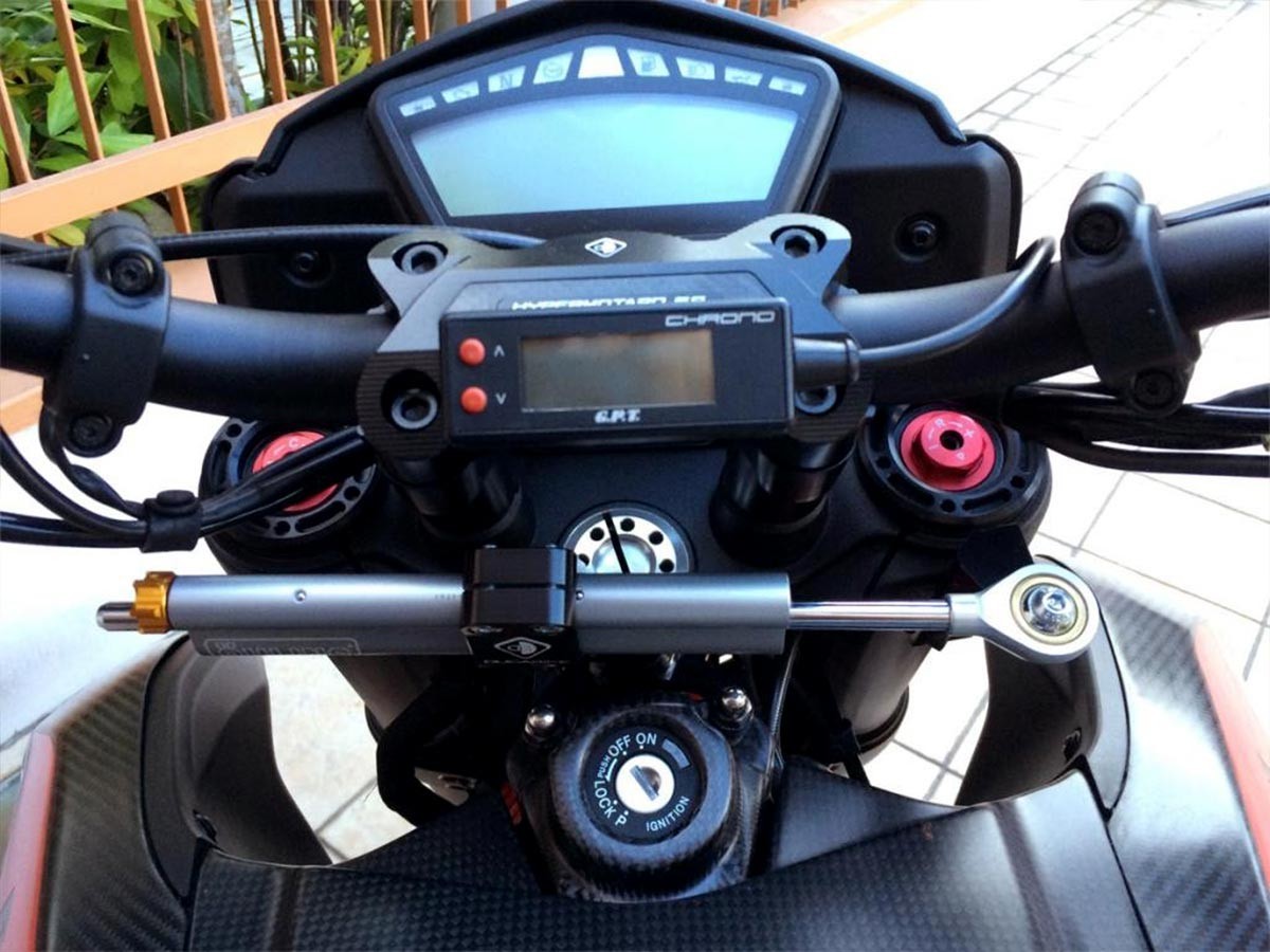 DBK Steering Damper Kit Mount Ducati Hypermotard 2013-2018 - Adventure Parts