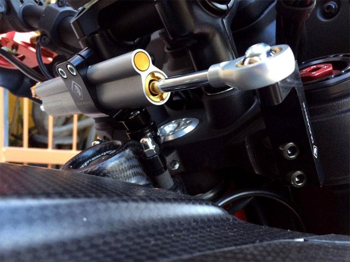 DBK Steering Damper Kit Mount Ducati Hypermotard 2013-2018 - Adventure Parts