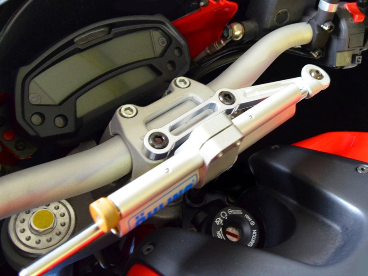 DBK Steering Damper Mount Kit Ducati Monster 2011-2014 - Adventure Parts