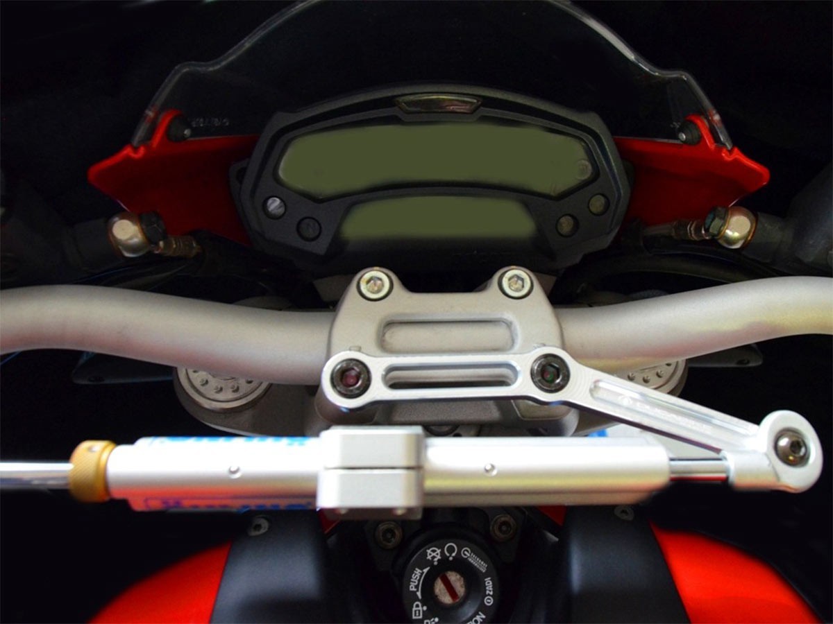 DBK Steering Damper Mount Kit Ducati Monster 2011-2014 - Adventure Parts