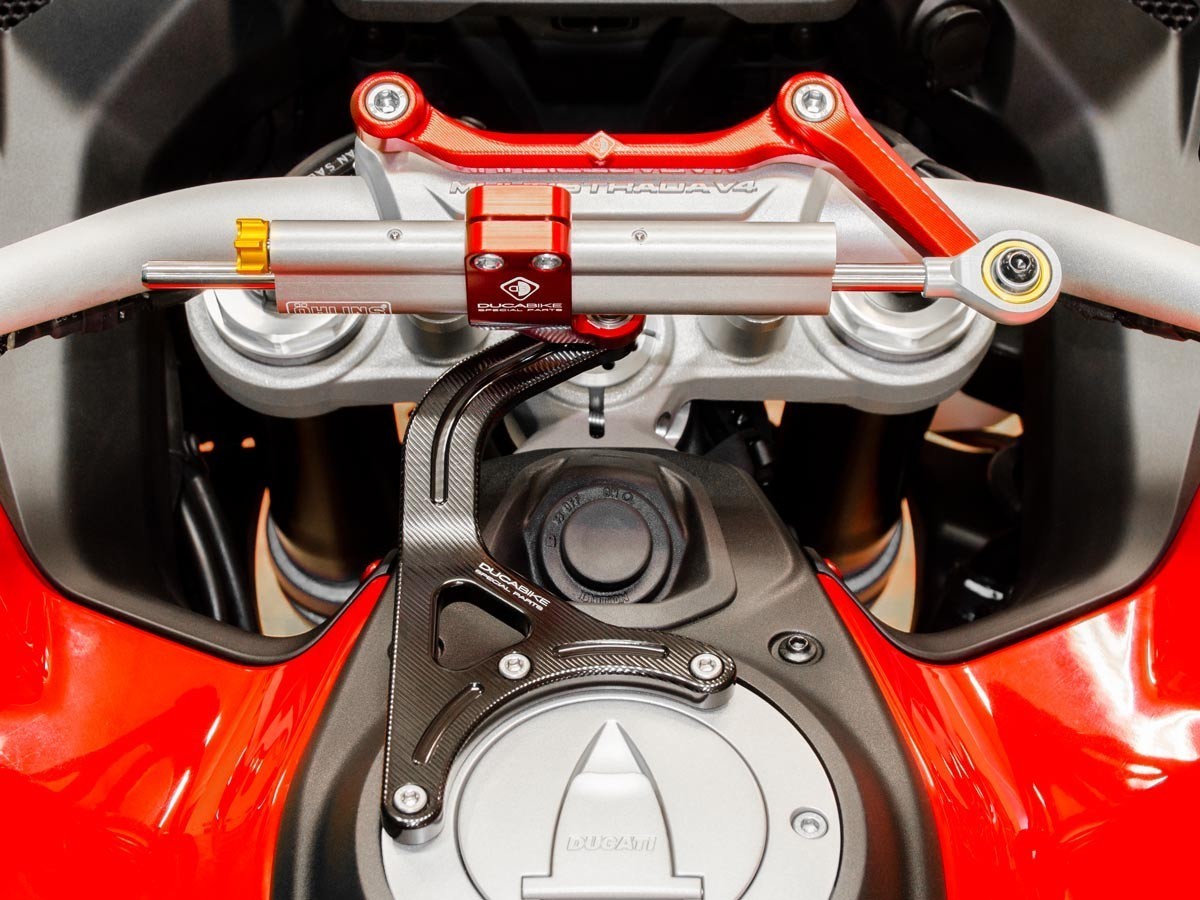DBK Steering Damper Mount Kit Ducati Multistrada V4 2022-2025 - Adventure Parts