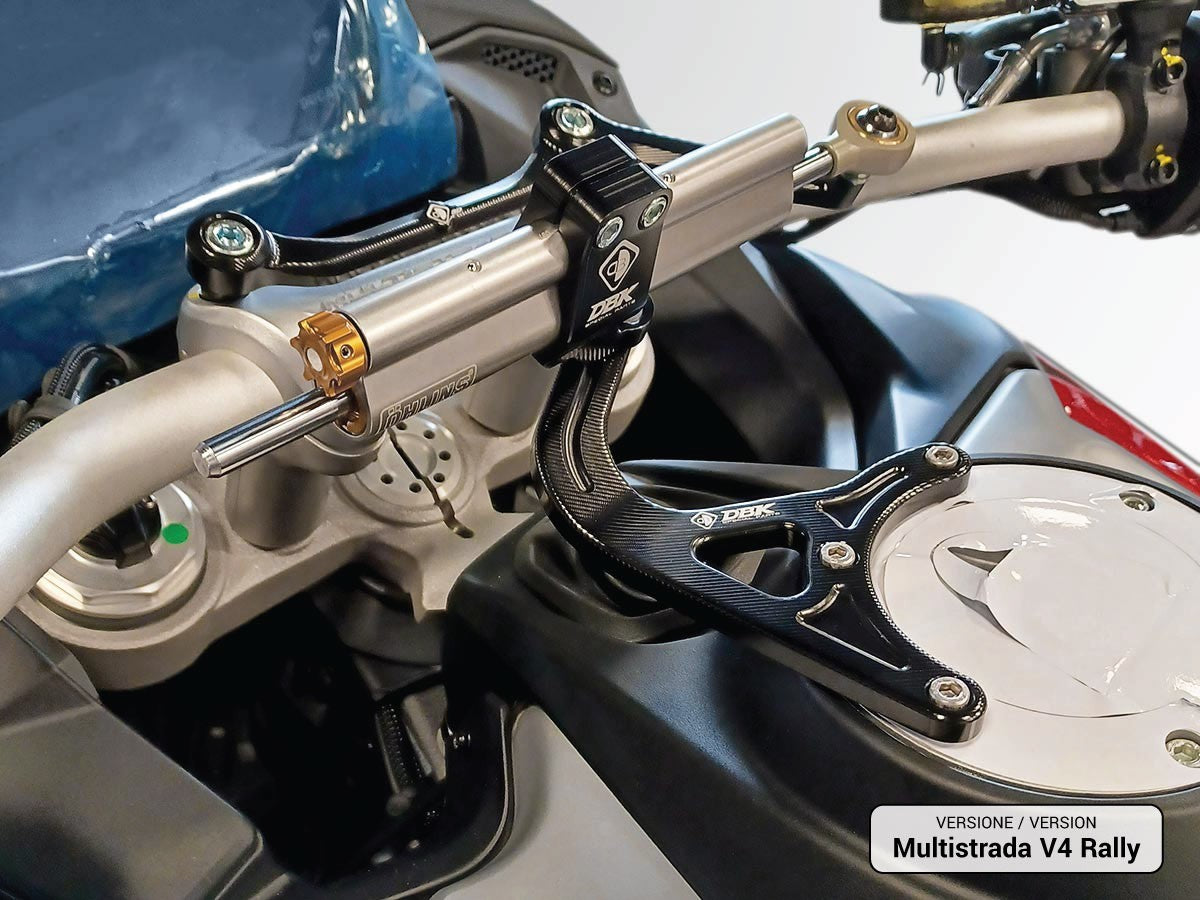 DBK Steering Damper Mount Kit Ducati Multistrada V4 2022-2025 - Adventure Parts