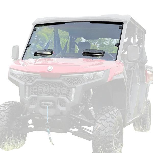 Seizmik Toolless Versa-Vent UV Resistant Polycarbonate Windshield Kit CFMOTO U10/U10 XL Pro