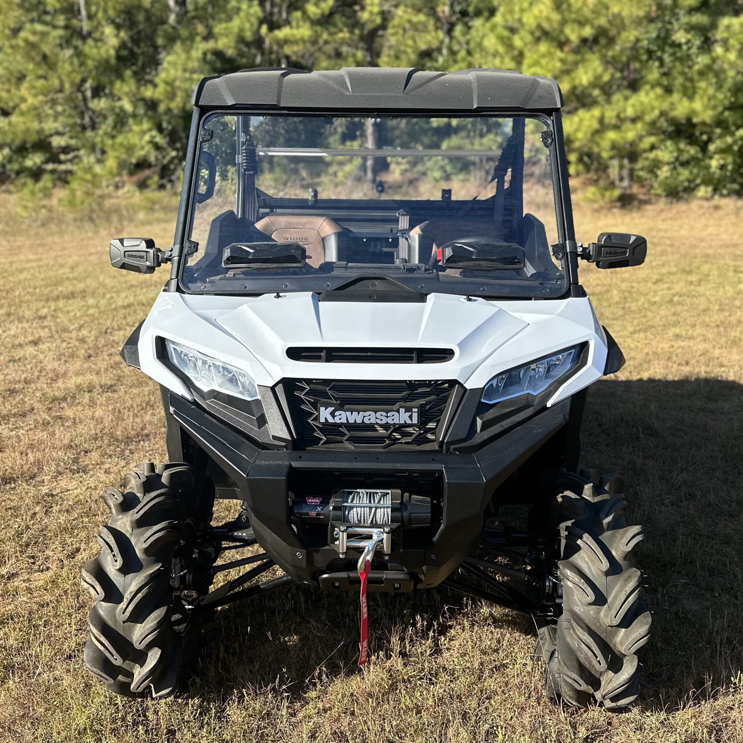 Seizmik Toolless Versa-Vent UV Resistant Polycarbonate Windshield Kit Kawasaki Ridge