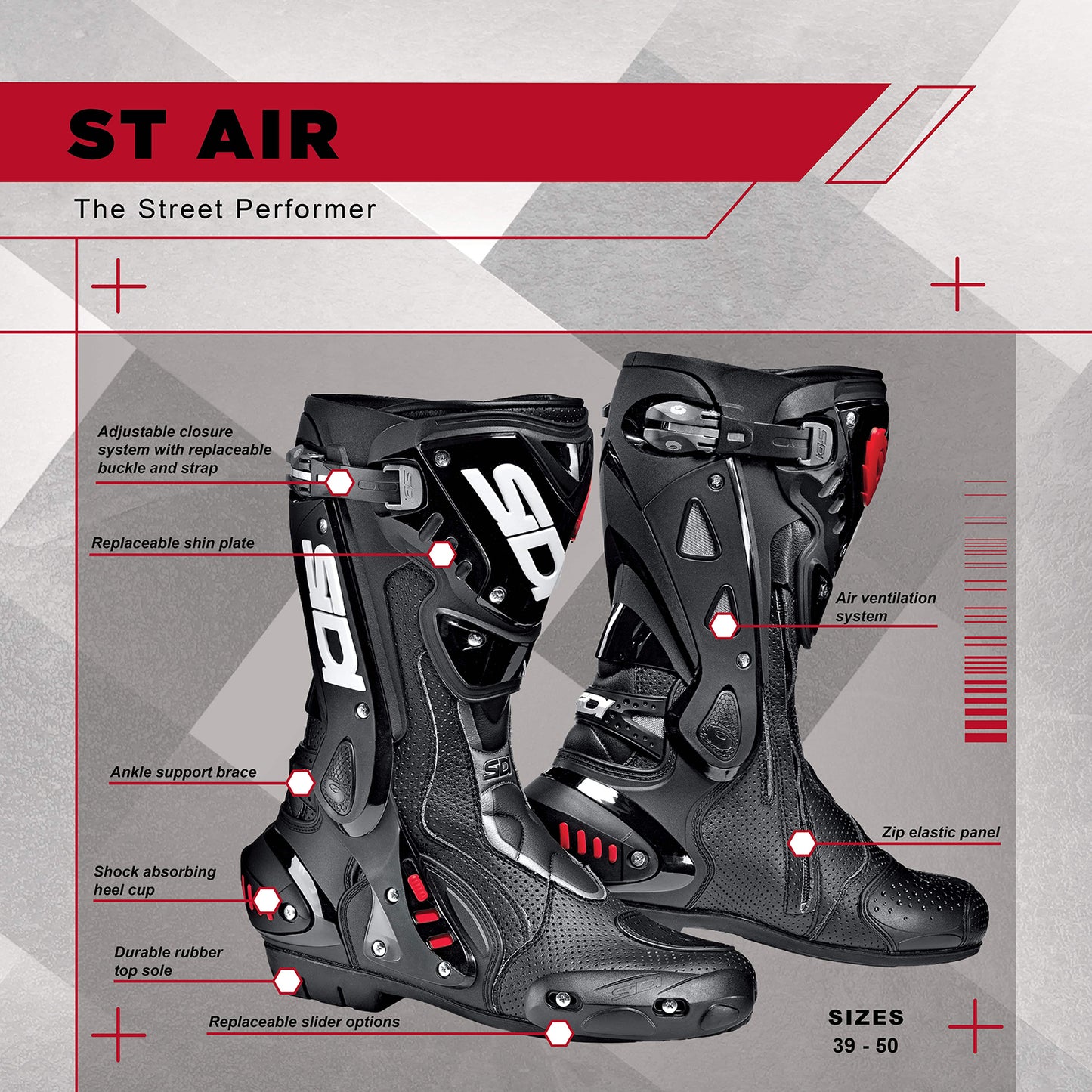 SIDI ST Air Motorcycle Boots - Adventure Parts