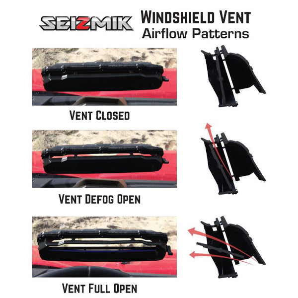 Flip-Up Versa Vent Windshield (Scratch Resistant Polycarbonate) Polaris General