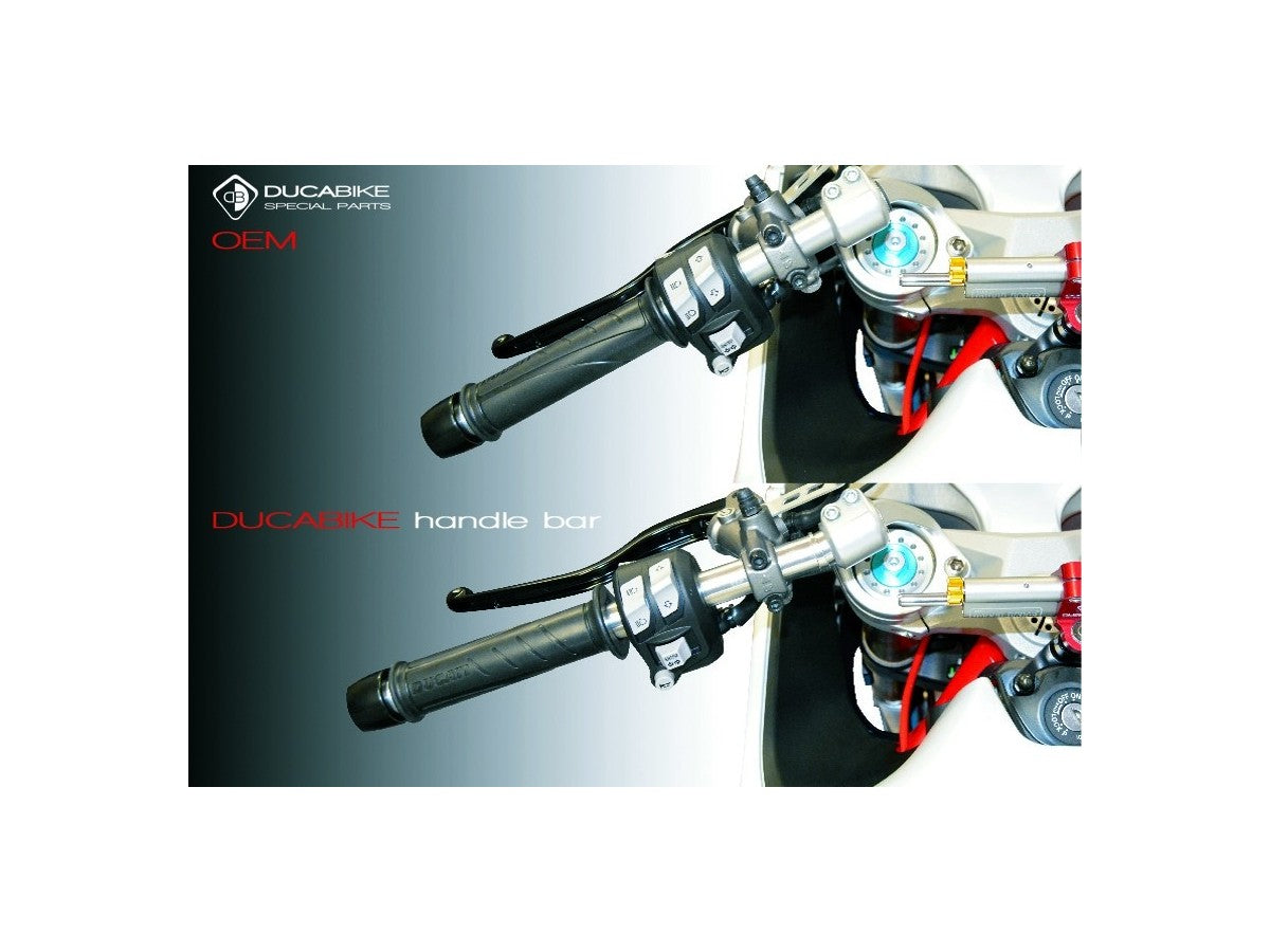 DBK Adjustable Handlebar Tubes 10 Degrees Ducati Super Sport 2017-2024 - Adventure Parts