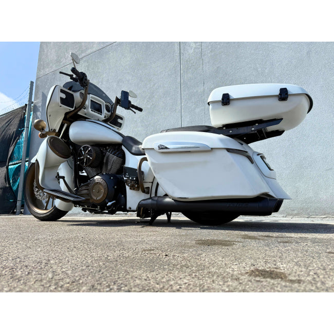 Toce Pro-Comp Single & Dual Slipon Exhaust Systems - Indian Springfield / Chieftain / Roadmaster / Challenger / Pursuit / Elite - Adventure Parts