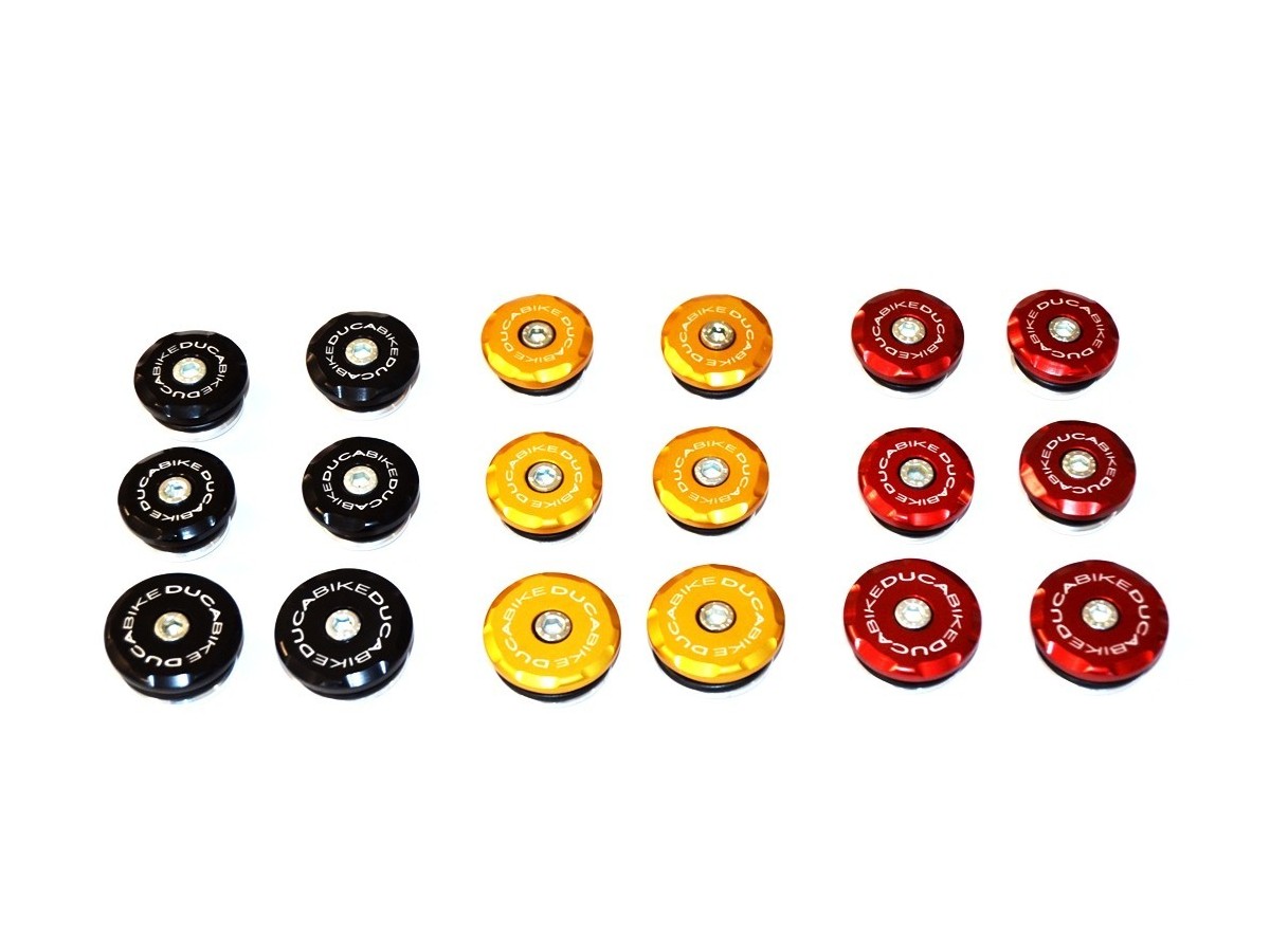 DBK Frame Plugs Kit Ducati Hypermotard 950 RVE/SP 2019-2025 - Adventure Parts