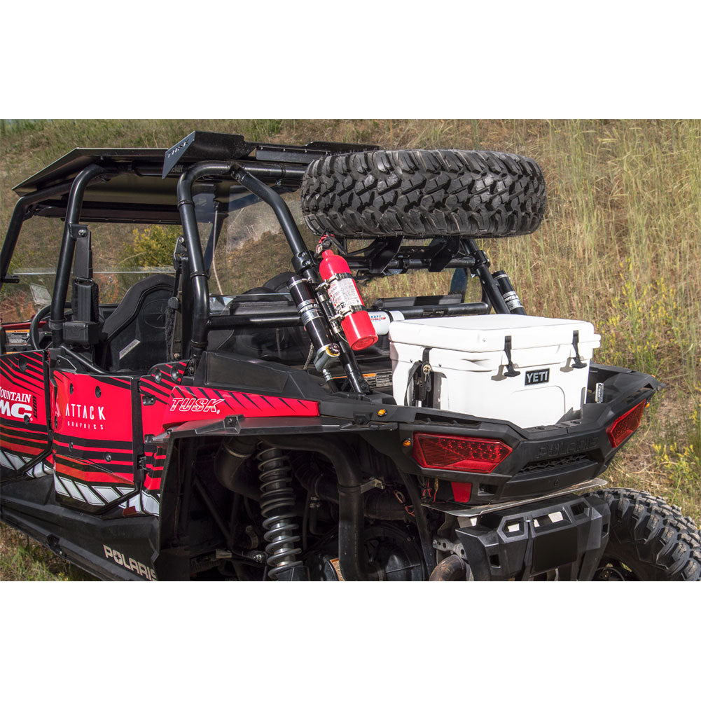 Tusk Spare Tire Carrier Polaris RZR XP 1000 2014–2023 - Adventure Parts