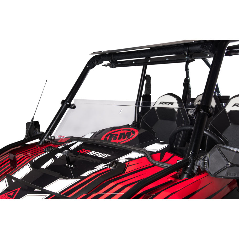 Tusk UTV Hard Coated Hinged Windshield +2-inch Polaris RZR 4 900 2014-2020 - Adventure Parts