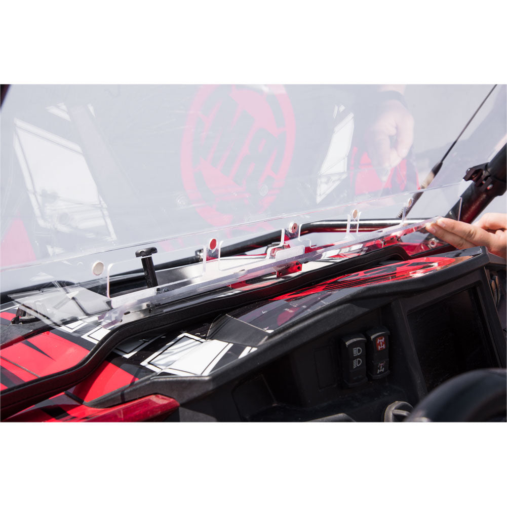 Tusk Vented Hard Coated Poly Carb Front Windshield Polaris RZR 900 Trail 2014–2020 - Adventure Parts