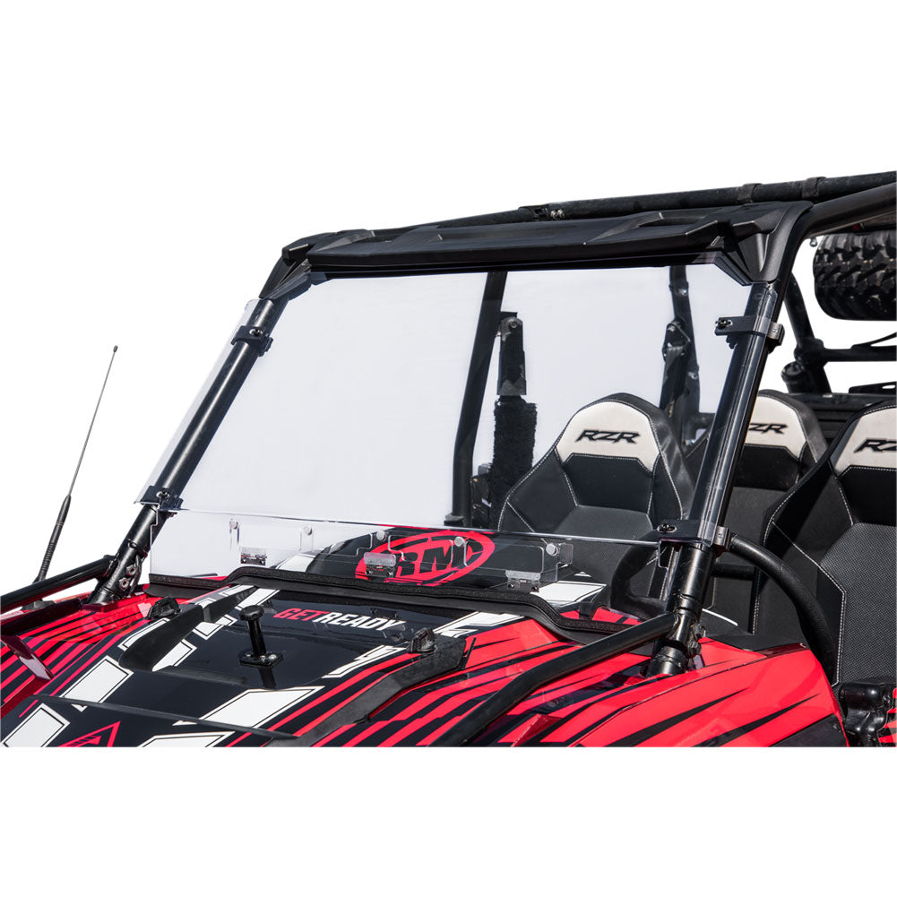 Tusk Vented Hard Coated Poly Carb Front Windshield Polaris RZR 900 Trail 2014–2020 - Adventure Parts