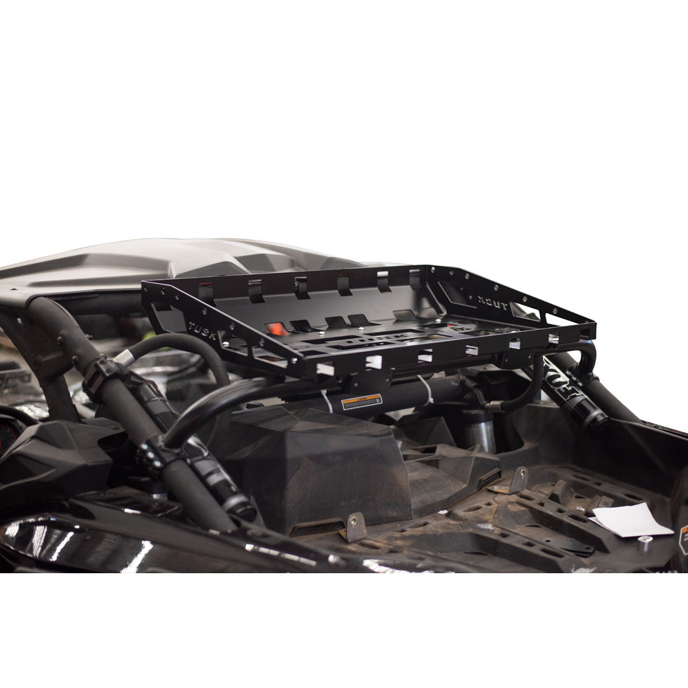 Tusk UTV Rear Bumper, Cargo Rack, and Spare Tire Carrier Can-Am Maverick X3 2017-2021 - Adventure Parts
