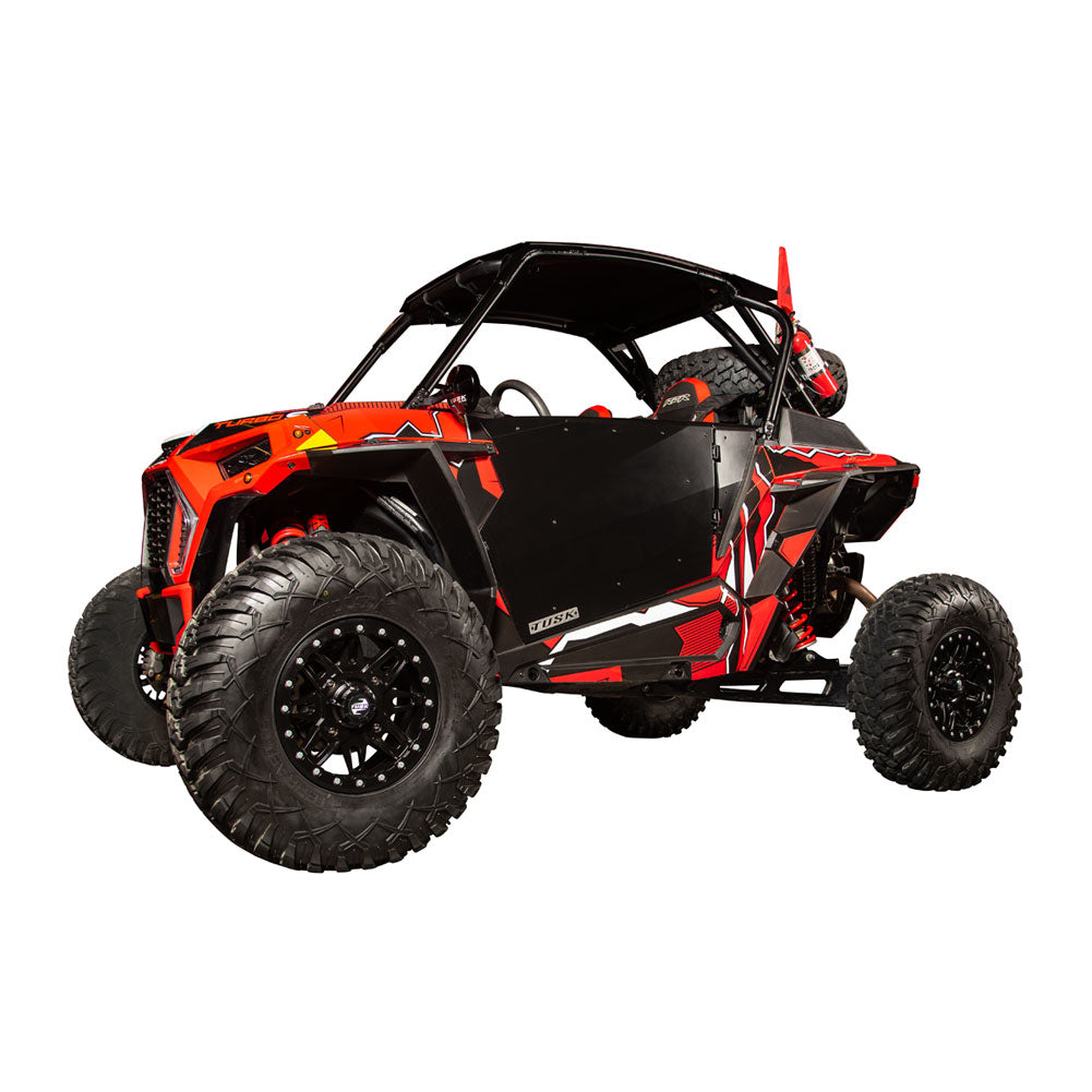 Tusk Barrier Pro Fit Doors Black Powder Coated Polaris RZR XP 1000 2014–2023 - Adventure Parts
