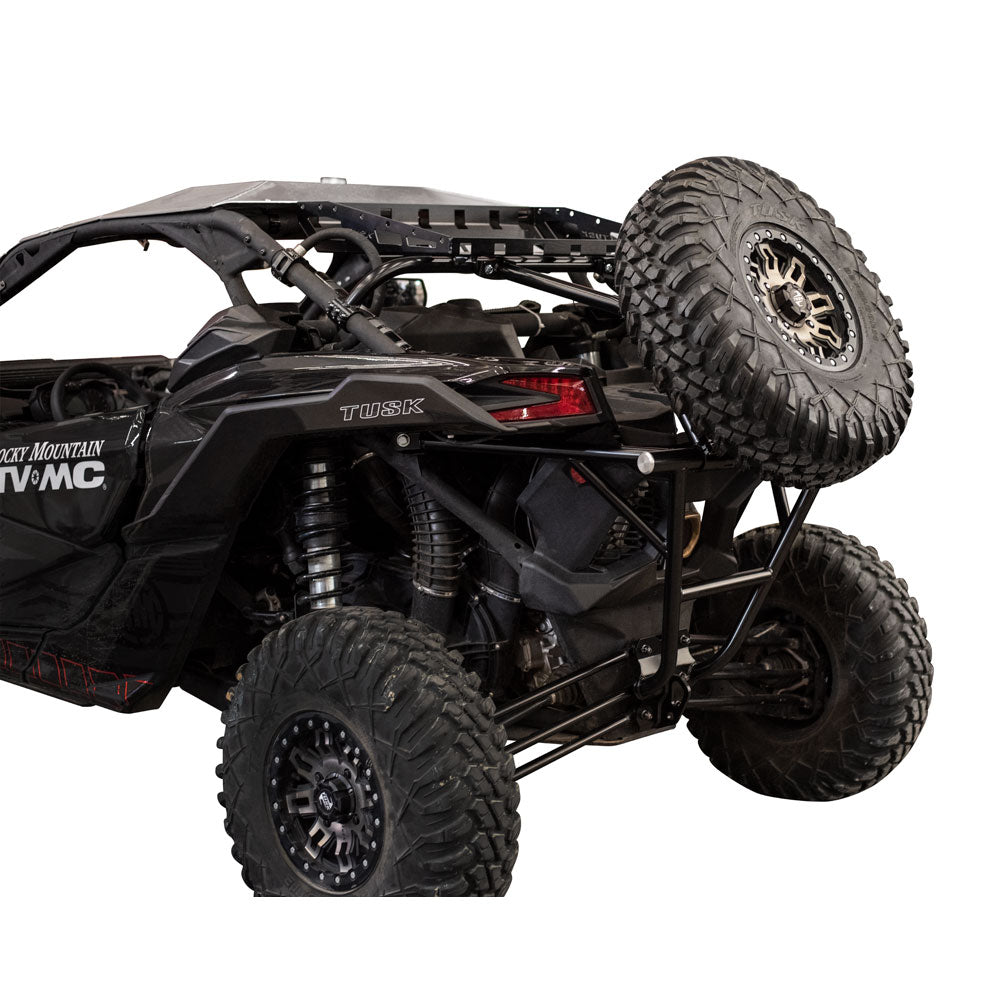 Tusk UTV Rear Bumper, Cargo Rack, and Spare Tire Carrier Can-Am Maverick X3 2017-2021 - Adventure Parts