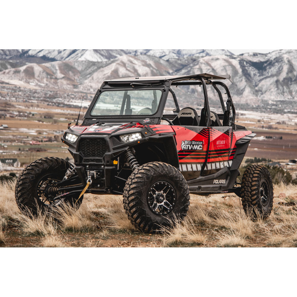 Tusk UTV Folding Glass Windshield with Windshield Wiper Polaris RZR 900 Trail 2014–2020 - Adventure Parts