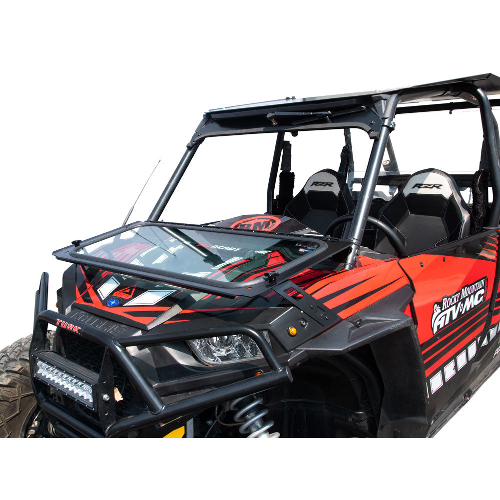 Tusk UTV Folding Glass Windshield with Windshield Wiper Polaris RZR 900 Trail 2014–2020 - Adventure Parts