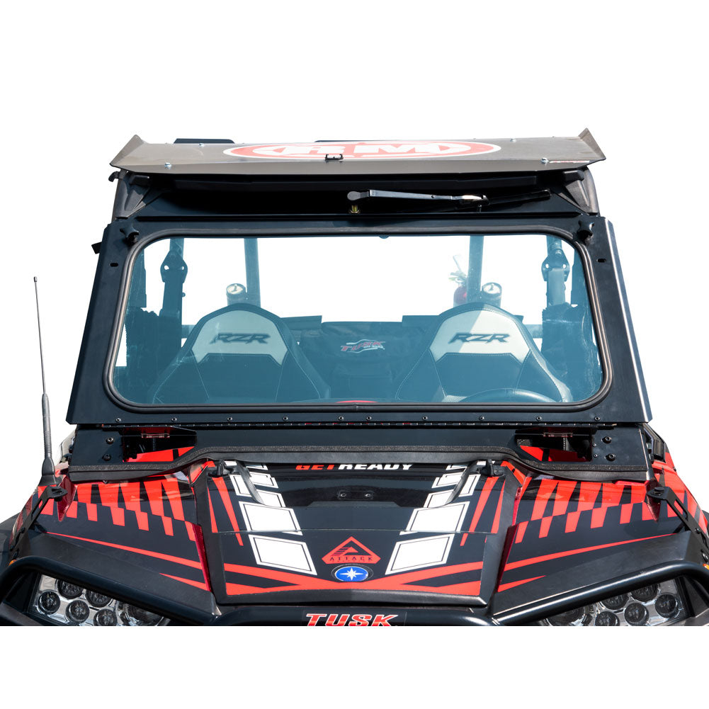 Tusk UTV Folding Glass Windshield with Windshield Wiper Polaris RZR 900 Trail 2014–2020 - Adventure Parts