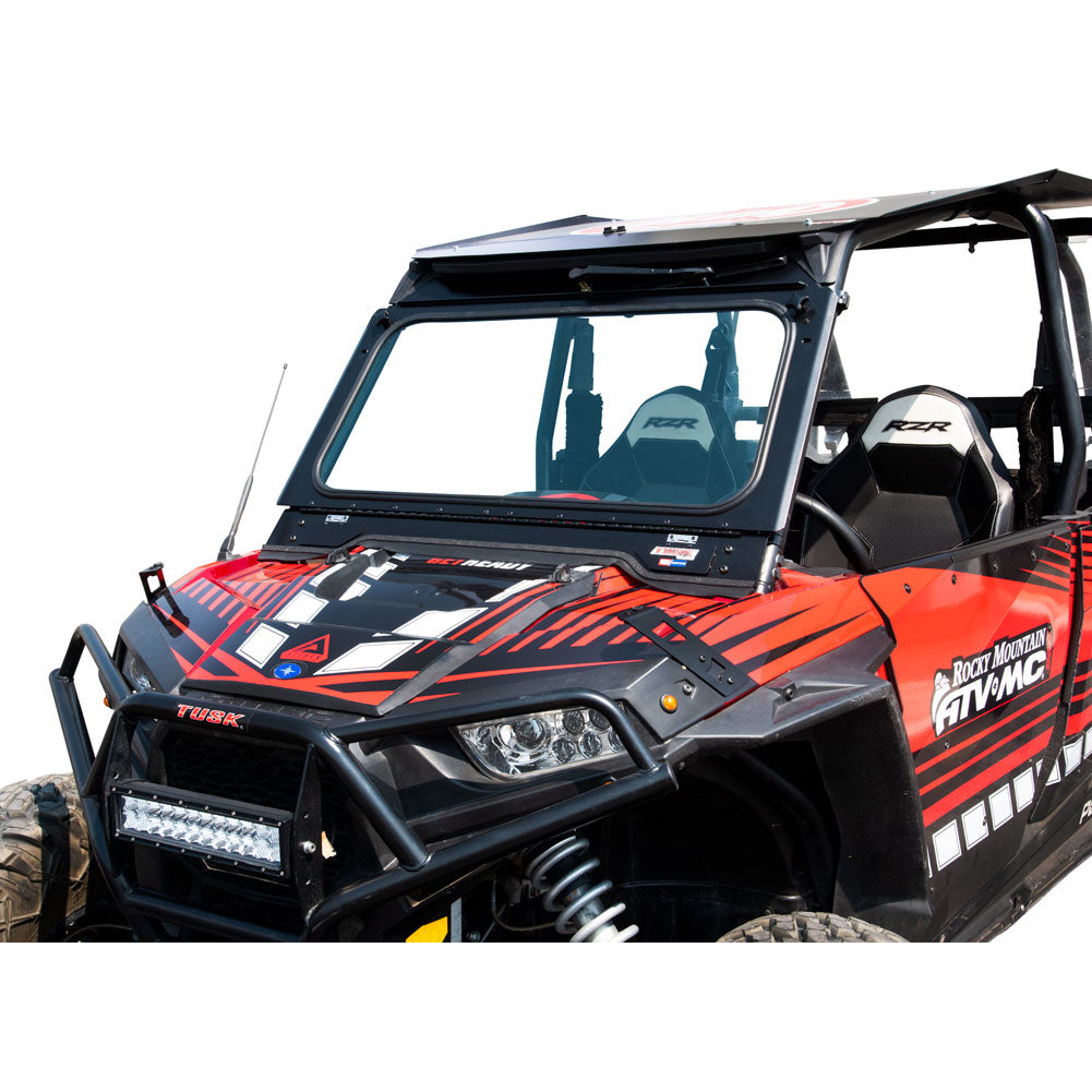 Tusk UTV Folding Glass Windshield with Windshield Wiper Polaris RZR 900 Trail 2014–2020 - Adventure Parts