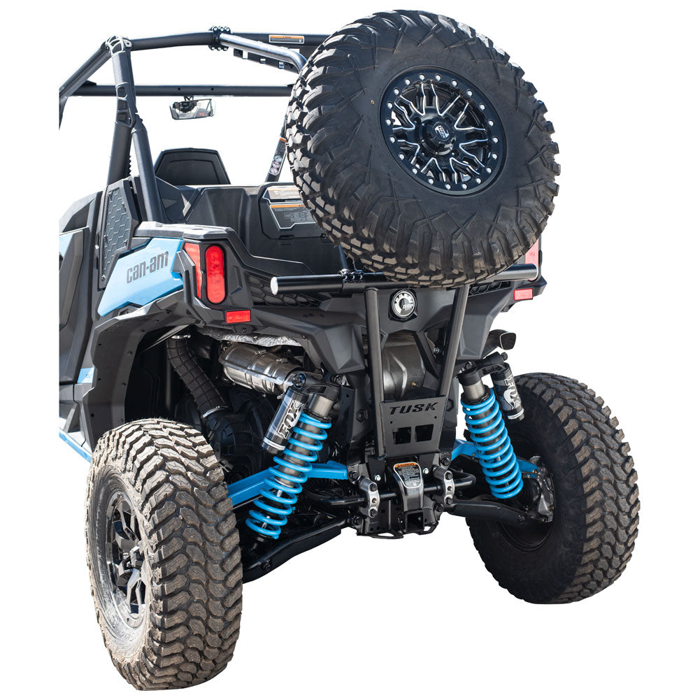 Tusk UTV Rear Bumper, Cargo Rack, and Spare Tire Carrier Can-Am Maverick Sport 1000 2018-2024 - Adventure Parts