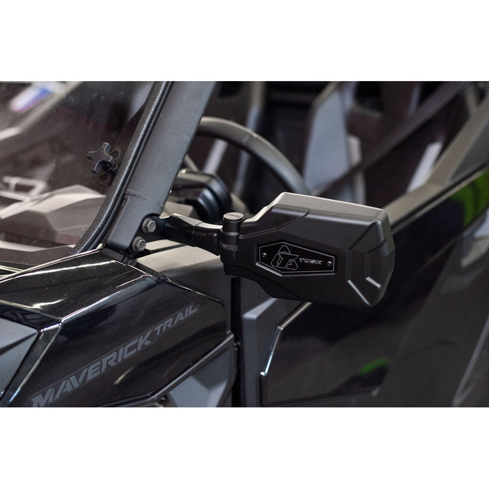 Tusk Pivot Folding UTV Mirror Kit w/A-pillar Mounts Can-Am Can-Am Maverick 2018-2025