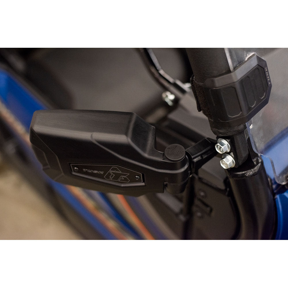 Tusk Pivot Folding UTV Mirror Kit w/A-pillar Mounts Yamaha Wolverine 2016-2021 - Adventure Parts