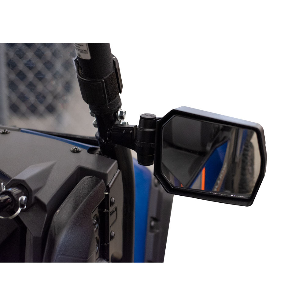 Tusk Pivot Folding UTV Mirror Kit w/A-pillar Mounts Yamaha Wolverine 2016-2021 - Adventure Parts