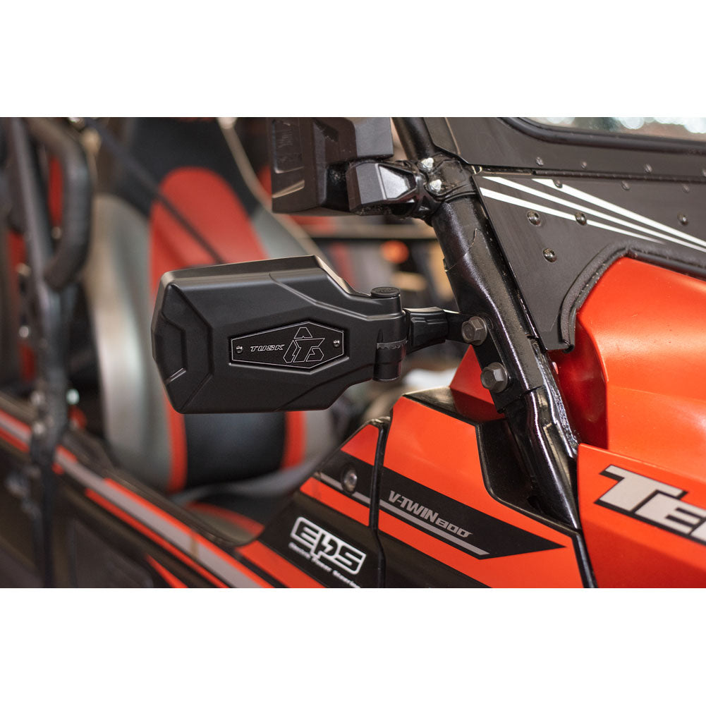 Tusk Pivot Folding UTV Mirror Kit w/A-pillar Mounts Kawasaki Teryx 2016-2025
