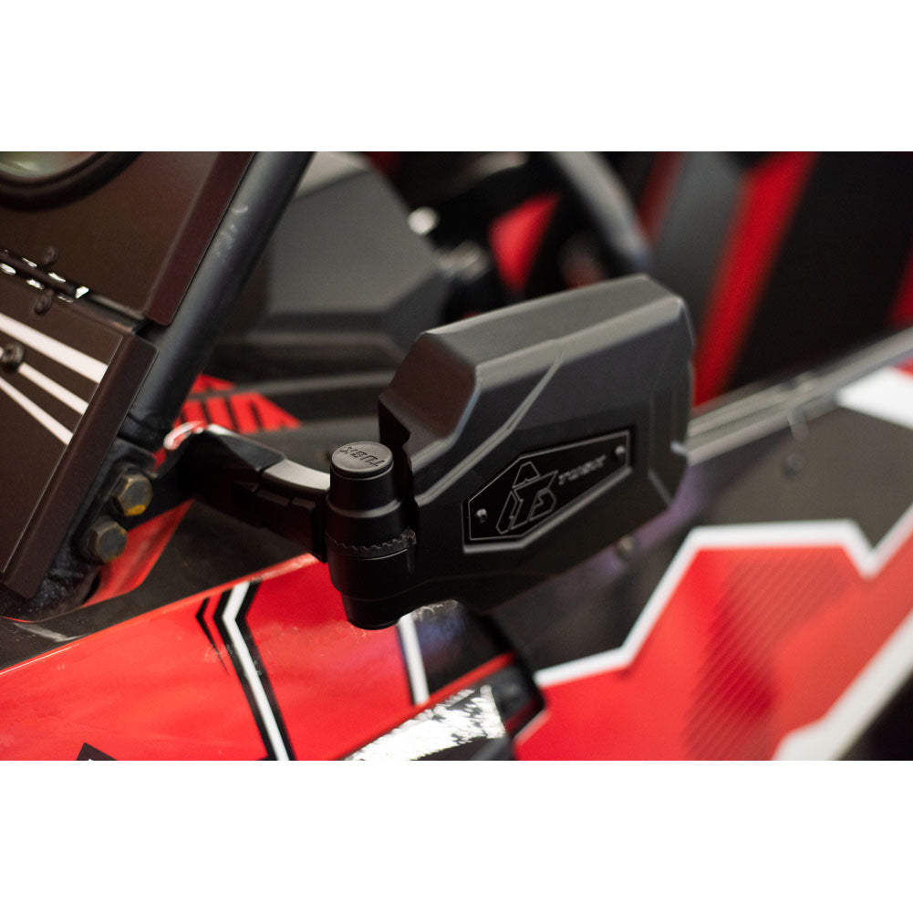 Tusk Pivot Folding UTV Mirror Kit w/A-pillar Mounts Polaris RZR 2014-2025 - Adventure Parts
