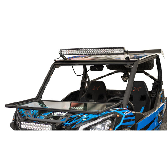 Tusk UTV Folding Glass Windshield with Windshield Wiper Can-Am Maverick Sport 1000 2018-2024 - Adventure Parts