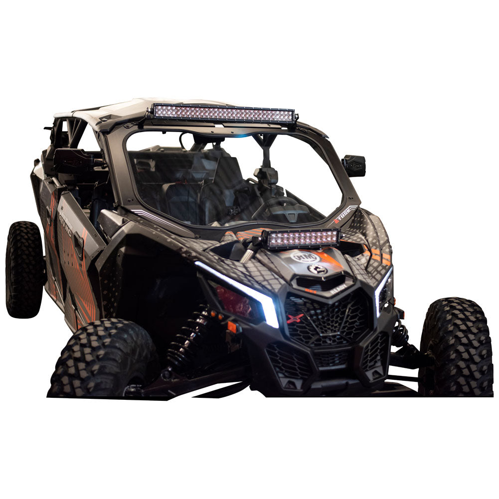 Tusk UTV Full Glass Windshield With Vent and 16" Windshield Wiper Can-Am Maverick X3 900 HO 64 Inch 2018 - Adventure Parts