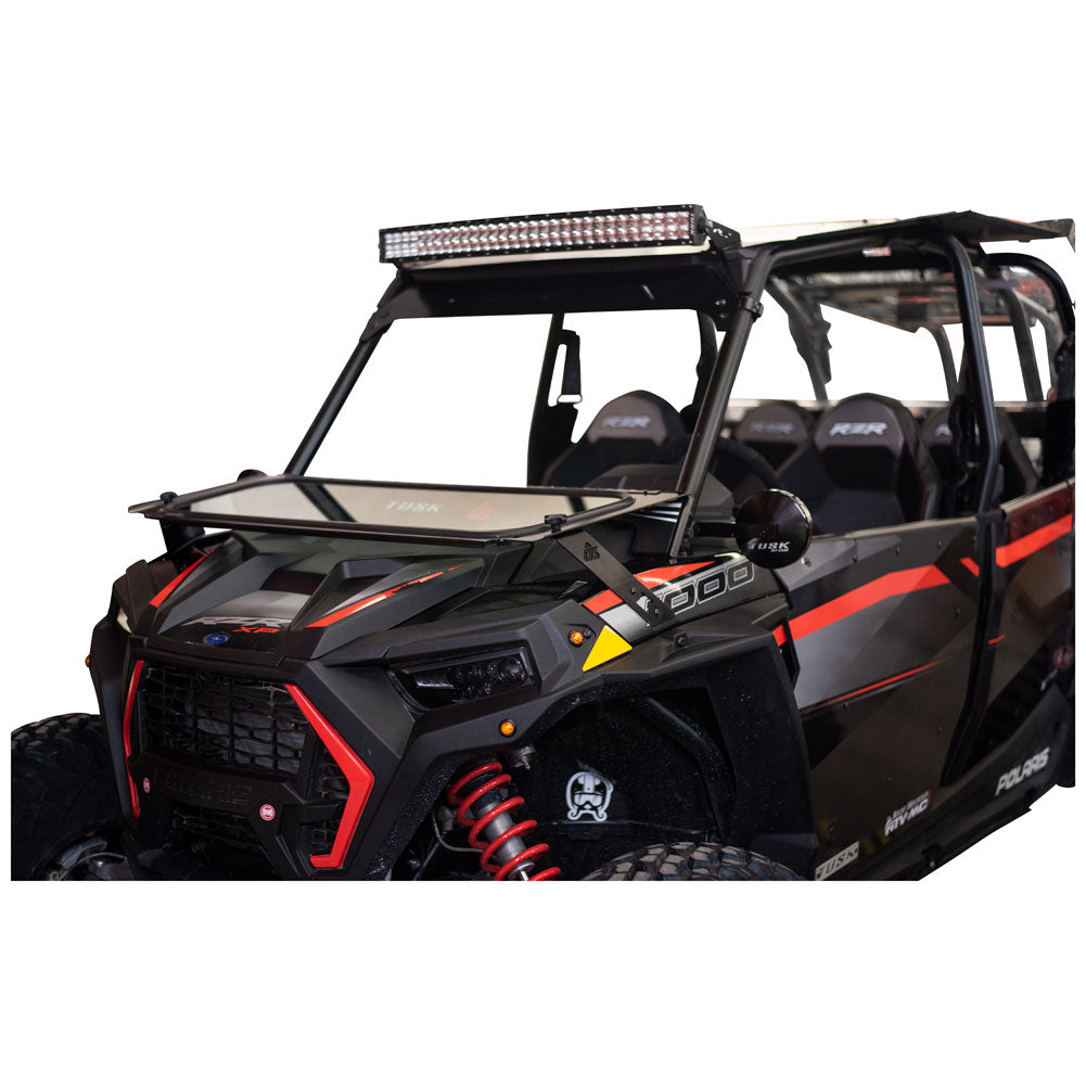 Tusk UTV Folding Glass Windshield with Windshield Wiper Polaris RZR XP 1000 2019–2023 - Adventure Parts
