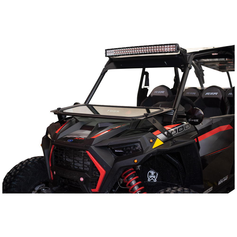 Tusk UTV Folding Glass Windshield with Windshield Wiper Polaris RZR XP 1000 2019–2023 - Adventure Parts