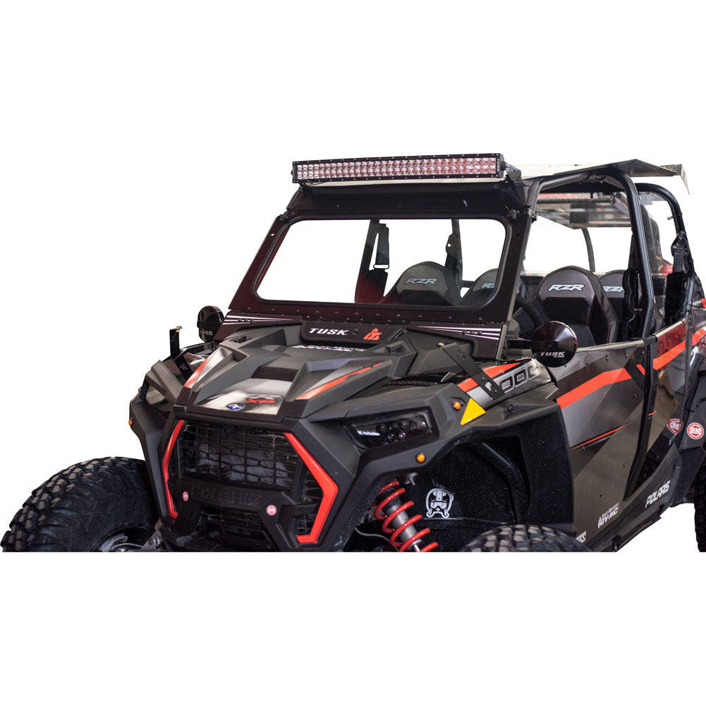Tusk UTV Folding Glass Windshield with Windshield Wiper Polaris RZR XP 1000 2019–2023 - Adventure Parts