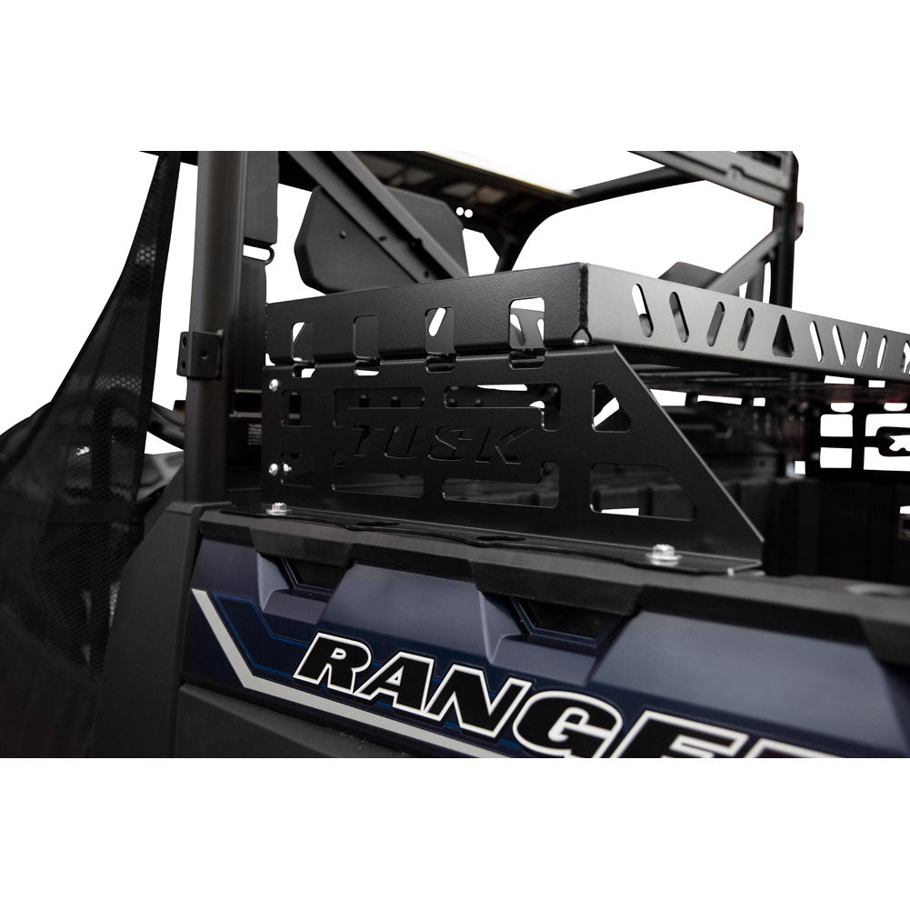 Tusk Cargo Rack Regular Black Powder Coated Polaris RANGER 1000 2013–2025 - Adventure Parts